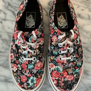 Floral Lace-up Vans